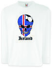 Iceland Football Comet Kids Long Sleeve T-Shirt icelandic Soccer Flag