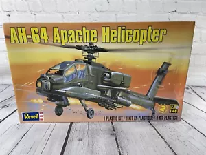 REVELL AH-64 APACHE HELICOPTER 1:48 SCALE SKILL 2 PLASTIC MODEL KIT OPEN BOX - Picture 1 of 6
