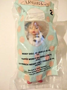 NEW 2004 MCDONALDS #2 MADAME ALEXANDER WENDY DOLL AS CRUELLA DE VIL TOY - Imagen 1 de 2