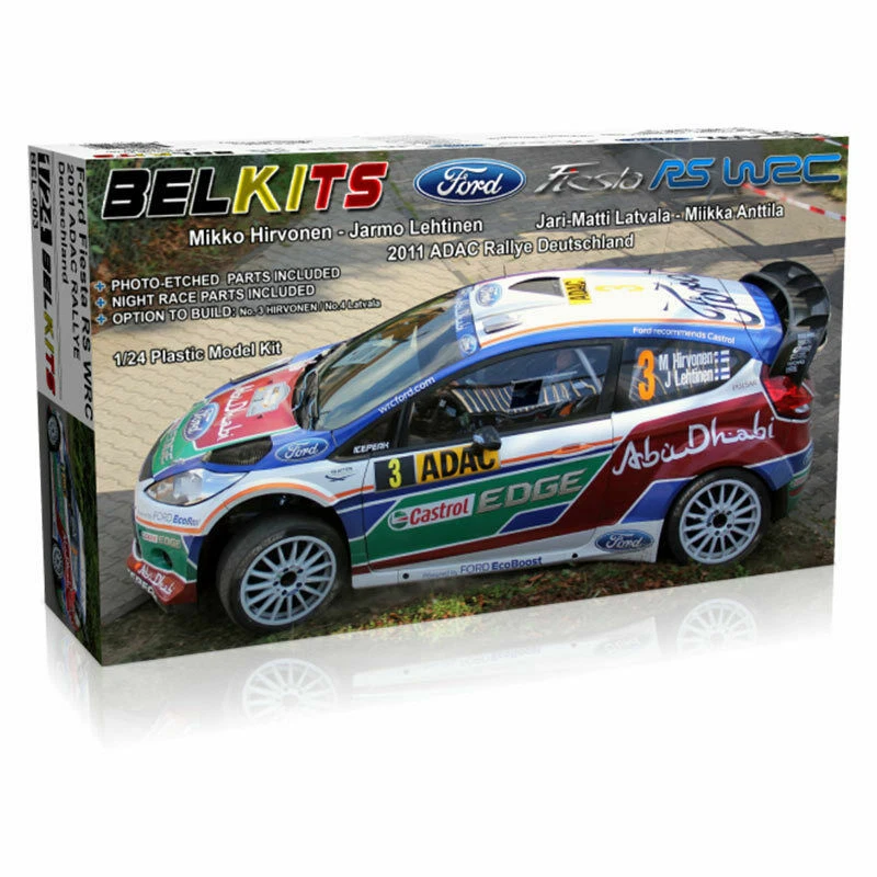 BELKITS 1:24 KIT AUTO FORD FIESTA RS WRC 2011 ADAC RALLYE DEUTSCHLAND BEL-003 - Immagine 1 di 1