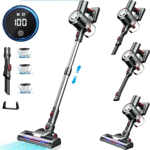 Cordless Vacuum Cleaner, 38000PA/450W 50Min 2500Mah for Home Pet Hair Carpet Woo - Picture 1 of 12