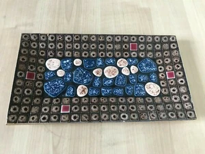 *OFERTA* Placa de mosaico alemán de colección década de 1950 adorno escultura decoración del hogar - Imagen 1 de 2