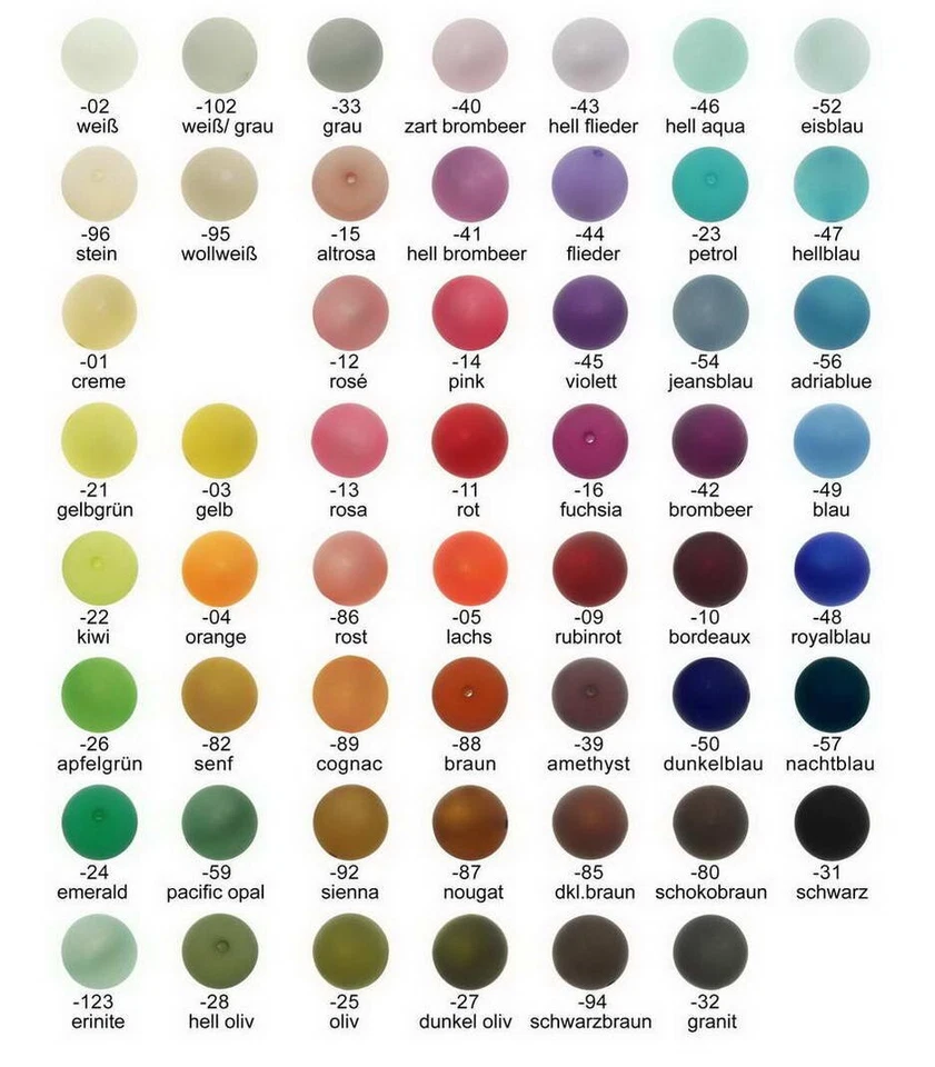 Polarisperlen, matt, 10mm, 10 Stück, modische Farben, Original Polarisschimmer - Bild 1 von 3