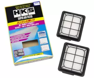 HKS SUPER HYBRID AIR INTAKE FILTER PANEL PAIR FITS 09-13 NISSAN GTR R35 - Picture 1 of 2