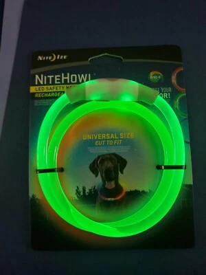 COLLAR PERRO NITE IZE NITEHOWL LED COLLAR DE SEGURIDAD DISCO-O-SELECT RECARGABLE  Foto 1 de 4