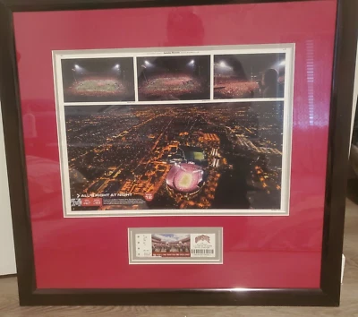 Ohio State vs Michigan Game 11/16/06 Framed Photos & Ticket Columbus Dispatch - Image 1 of 4