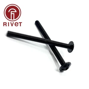 M4 DOOR HANDLE SCREWS KITCHEN DOOR DRAWER KNOB BLACK PASSIVATED ZINC STEEL Car - Picture 1 of 7