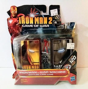 Iron Man 2 Game of War Battling Card Game, 2 Decks and 2 Figures, Hasbro, Marvel - Picture 1 of 10