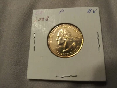 STATE QUARTER OAKLAHOMA P--GOLD PLATED--FREE SHIP 2008 BU - Image 1 of 4