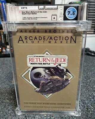 Atari 400 800 Star Wars Death Star Battle - New Upside Down - WATA Graded 7.5 A - Image 1 of 4