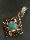 Barse Turquoise, Copper, and Sterling Silver Pendant Enchanter