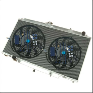 FOR Nissan PATROL Y61 GU 4.2L TD Diesel 1997-2001 00 Aluminum Radiator+FAN AT/MT - Picture 1 of 6