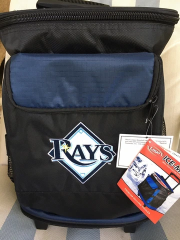 Tampa Bay Rays MLB Tailgating Beach Rolling Cooler Logo Ice Max Backpack New Cover