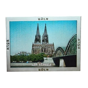 Magnet Köln Kölner Dom silber geprägt Fotomagnet Kühlschrankmagnet Souvenir - Bild 1 von 2