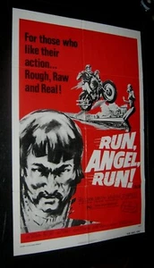 Orig RUN ANGEL RUN One Sheet BIG BILL WILLIAM SMITH Jack Starrett BIKER CLASSIC - Picture 1 of 1