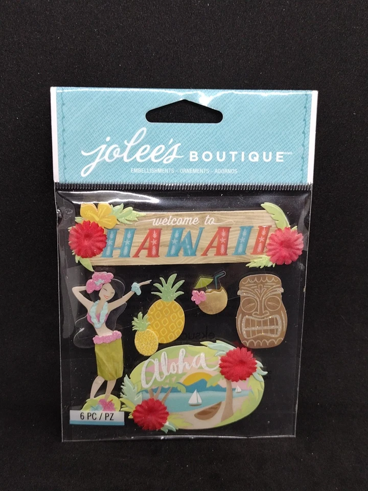 EK Success Scrapbooking Stickers Jolee's Boutique Hawaii Hula