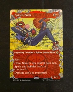 Magic The Gathering Magic The Gathering Spider-Punk 210 Borderless Regular Raro Spider-Man SPM - Imagen 1 de 2
