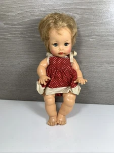 Vintage Ideal Tearie Dearie Puppe 1964 ~ 9 Zoll klare Schlafaugen - Original Outfit - Bild 1 von 8