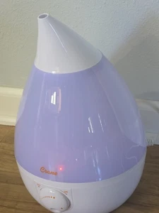 Crane EE-5302W Droplet Ultrasonic Cool Mist Humidifier Whisper Quiet Clean  - Picture 1 of 11