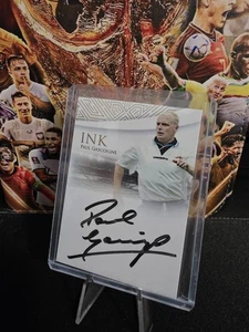 PAUL GASCOIGNE AUTOGRAFO SU CARTONCINO 12/19 FUTERA UNICO 2024 INCHIOSTRO INGHILTERRA INCA01 - Foto 1 di 2