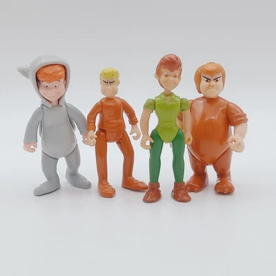 Lot x4 Figures Peter Pan Disney Heroes FAMOSA Spain 2004 lost kids - Immagine 1 di 4