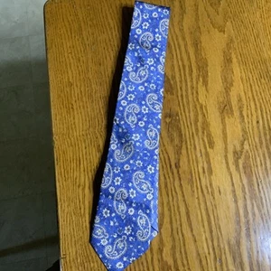 Jos. A. Bank Reserve Men’s Neck Tie Blue Paisley - Picture 1 of 3