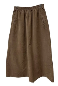 Vintage Retro Jantzen Corduroy Full Midi A Line Skirt Hippie Boho Size 10 - Picture 1 of 7