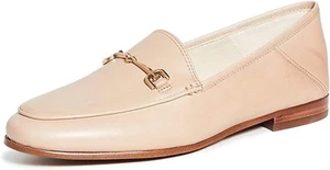 Sam Edelman Loraine Soft Beige Leather Classic Almond Toe Slip On Loafers - Picture 1 of 6