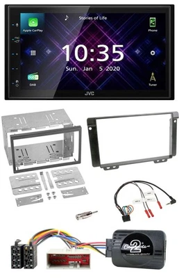 JVC DAB 2DIN Lenkrad Bluetooth USB Autoradio für Land Rover Freelander 2004-2006 - Bild 1 von 4