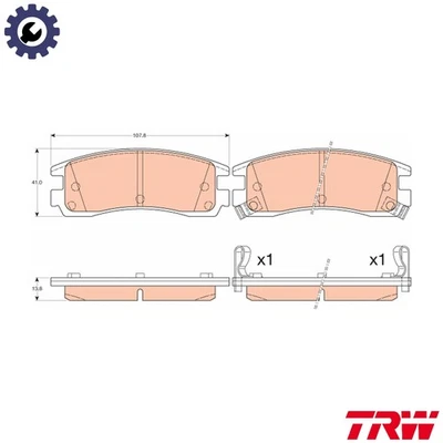 JUEGO PASTILLAS FRENO DISCO GDB4098 PARA OLDSMOBILE PONTIAC GRAND/PRIX/VI TRANS 3.5L Foto 1 de 4