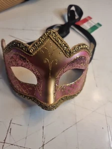 Rare genuine hand made Venetian Masquerade Mask Paper mache B N W T - Picture 1 of 6