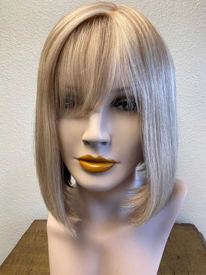 Louis Ferre OPAL Fine Human Hair Wig, Spring Honey, Mono Top. New. - Image 1 of 4