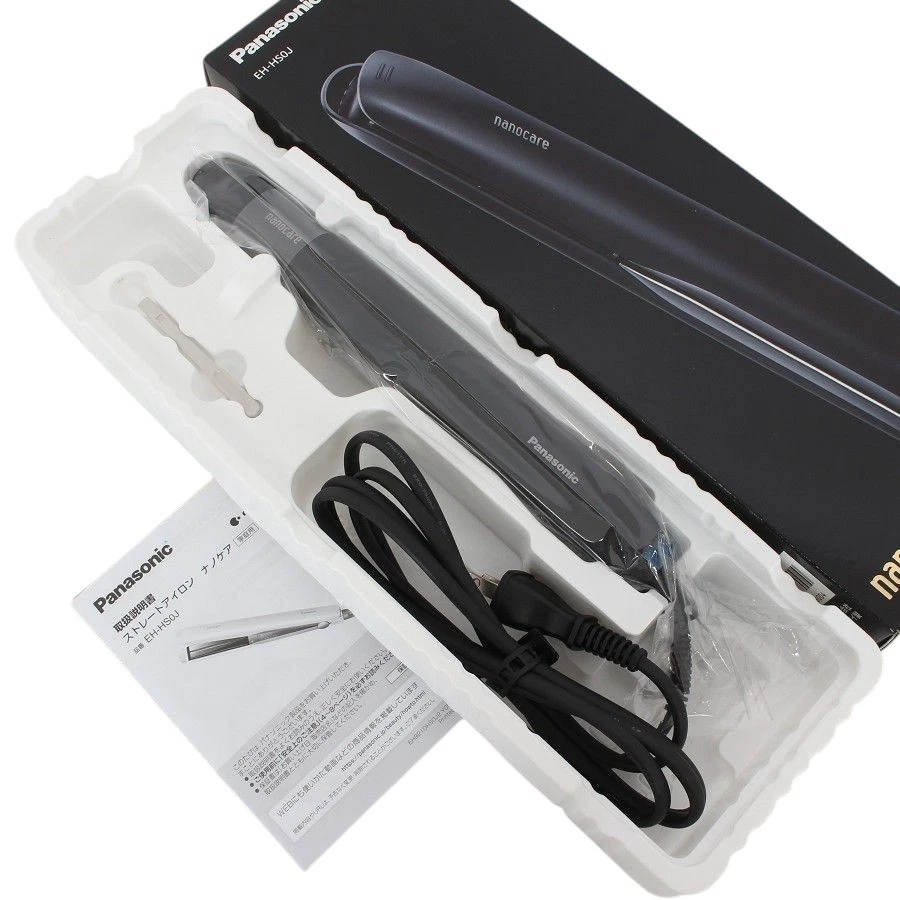 Прямой утюг Panasonic EH-HS0J-K nano уход черный AC100-120 V/220-240 V - Изображение 1 из 4