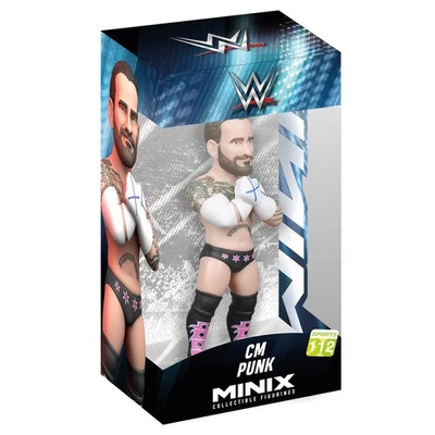 Figura coleccionable CM Punk WWE Minix figura de juguete de lucha libre de 4,7 pulgadas Foto 1 de 3
