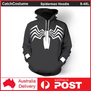 Venom Spiderman Hoodie Pullover Jumper Hooded Sweater Cosplay Sweatshirt Coat - Picture 1 of 4