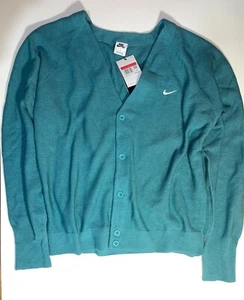 NWT BRAND NEW NIKE SB CARDIGAN TEAL SIZE LARGE L SKATEBOARD DQ6306-379 *FLAWED* - Picture 1 of 10