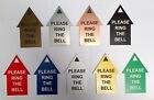 PLEASE RING THE BELL arrow sign 75x50mm (3''x2'' approx) Left, Right, Up or Down