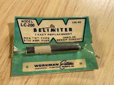 Workman Electronic LC-200 Belimiter — Fusible tipo C 3/10 amperios — De colección Nuevo de Lote Antiguo Foto 1 de 3
