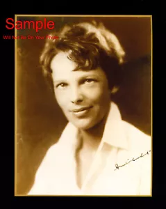 Foto firmada reimpresión autografiada de AMELIA EARHART 8x10 - Imagen 1 de 1