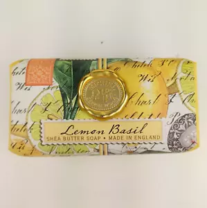Michel Design Works Artisanal Bar Bath Soap Shea Butter LEMON BASIL Large 8.7 oz - Picture 1 of 6