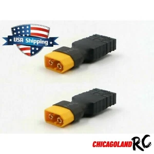 Pack of 2 fits Traxxas Connector to XT60 Adapter High Current - Picture 1 of 2