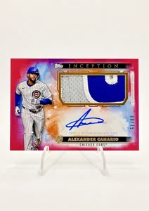 2024 Topps Inception Alexander Canario RED RPA Rookie Patch Auto /75 Cubs RC - Picture 1 of 2