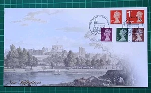 2012 MACHIN DEFINITIVES M12L 1p 2p 5p 1st + MA12LG Buckingham Covers FDC Windsor - Picture 1 of 2