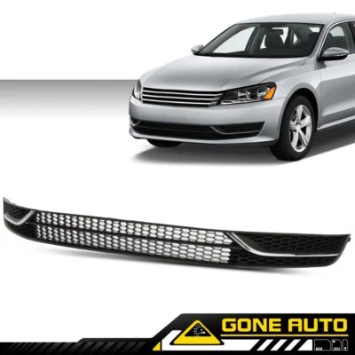 Fit For 12-15 VW Passat Front Bumper Radiator Lower Grille Fog Light Cover Set  Foto 1 de 4