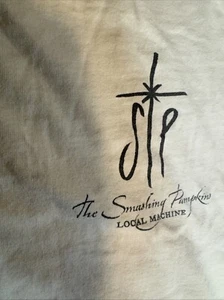 Smashing Pumpkins Local Machine Crew Shirt White Vintage 2000 POOR condition - Picture 1 of 11