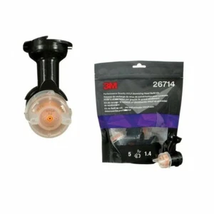 3M 26714 Orange 1.4 Performance Gravity HVLP Atomizing Head Refill Kit-5 Per Pak - Picture 1 of 1