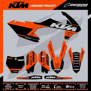 KTM 85 MOTOCROSS GRÁFICOS MX KIT GRÁFICOS CALCOMANÍAS PEGATINAS SX 85 ZOOM NEGRO/ORG - Imagen 1 de 3