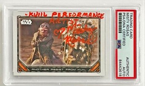 2020 Topps Mandalorian Star Wars Misty Rosas Kuiil Signed Auto Card #18 PSA/DNA