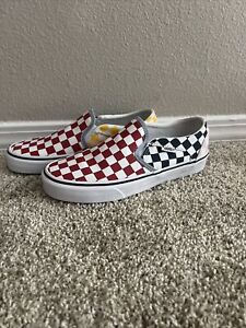 Vans The Asher slip-on sneakers In Multi-colors. Size 6.5 Womens Worn Twice