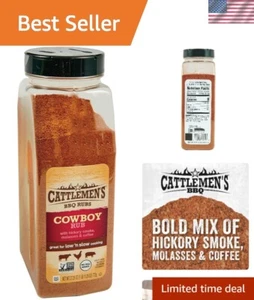 McCormick Cowboy Rub, 27.25 oz - Bold Hickory Smoke, Molasses and Coffee Blend - Picture 1 of 10